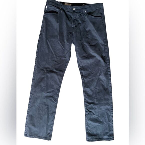 AG Adriano Goldschmied The Graduate Pants Size 33 Inseam 31 Navy Straight Slim - Picture 4 of 8